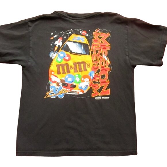 Winston Cup Vintage Women's T-shirt XS S 1990s Ernie Irvin #36 M&M's 1998 Black - Picture 1 of 10